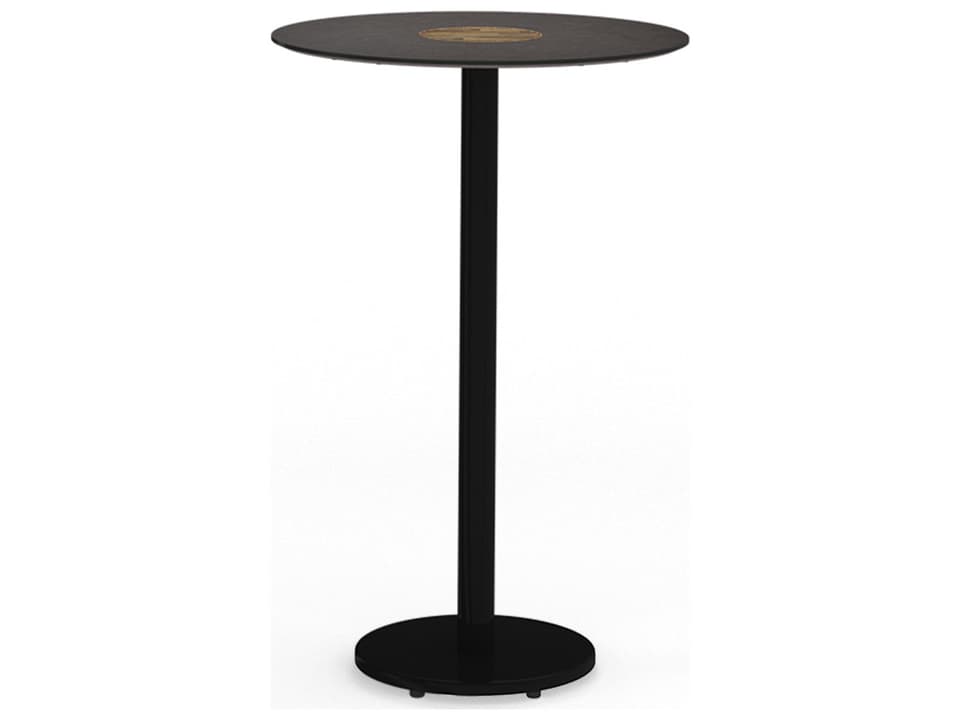 Stizzy 27-Inch Round Aluminum Bar Table