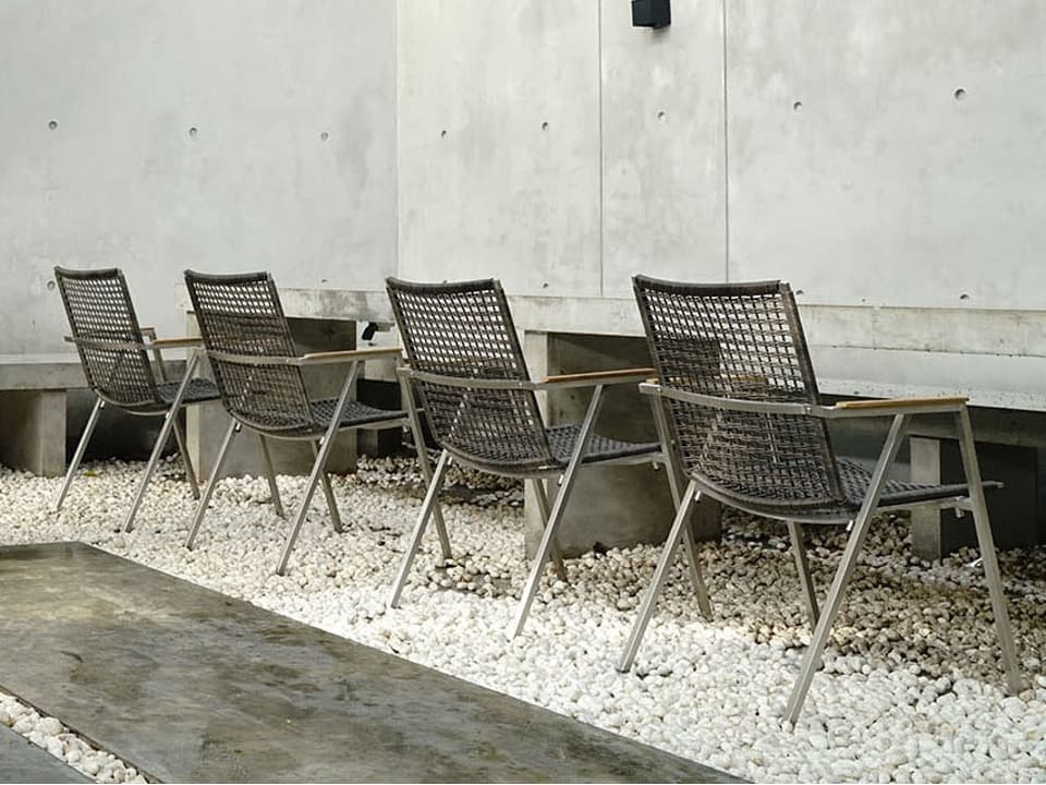 MamaGreen Olaf Stainless Steel Wicker Outdoor Dining Chair Set