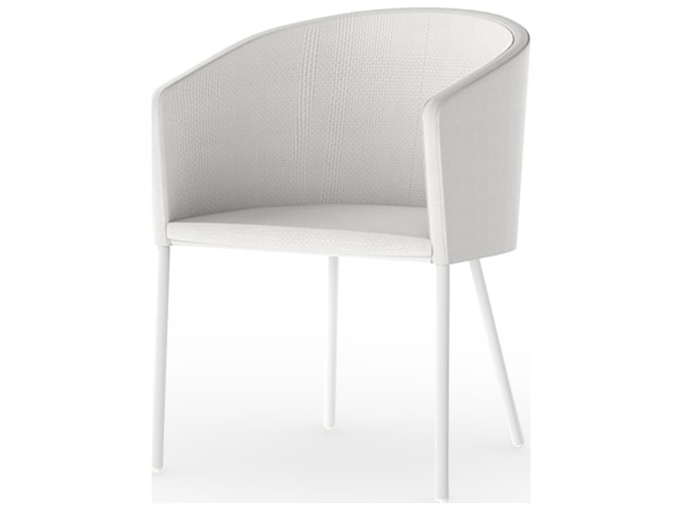 Zupy Aluminum Cushion Dining Armchair