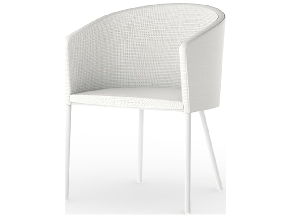Zupy Aluminum Cushion Dining Armchair