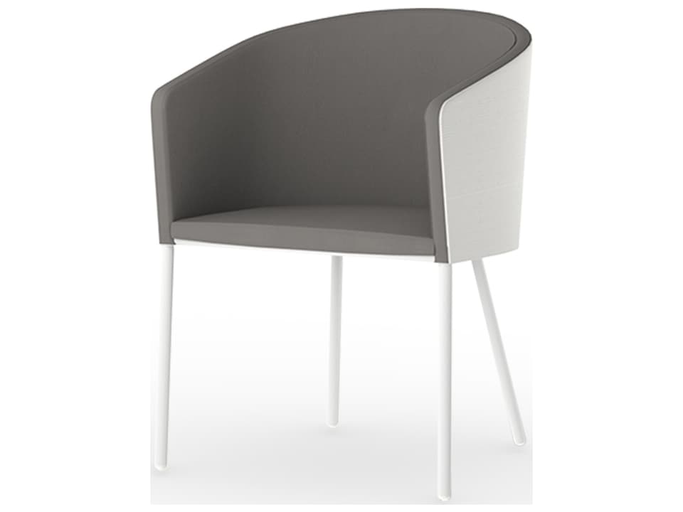 Zupy Aluminum Cushion Dining Armchair