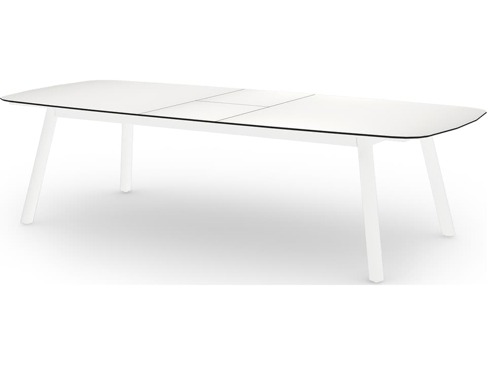 Zupy 96-116 Inch Extendable Rectangular Dining Table with HPL Top