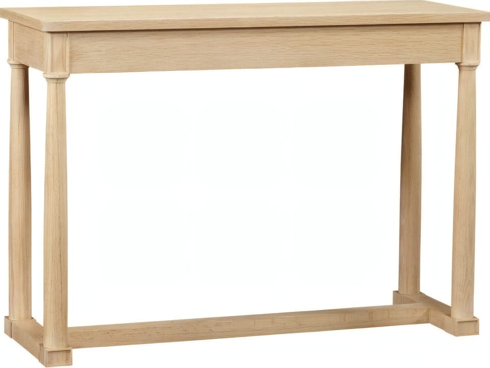 NeoClassic Rectangular Oak Console Table