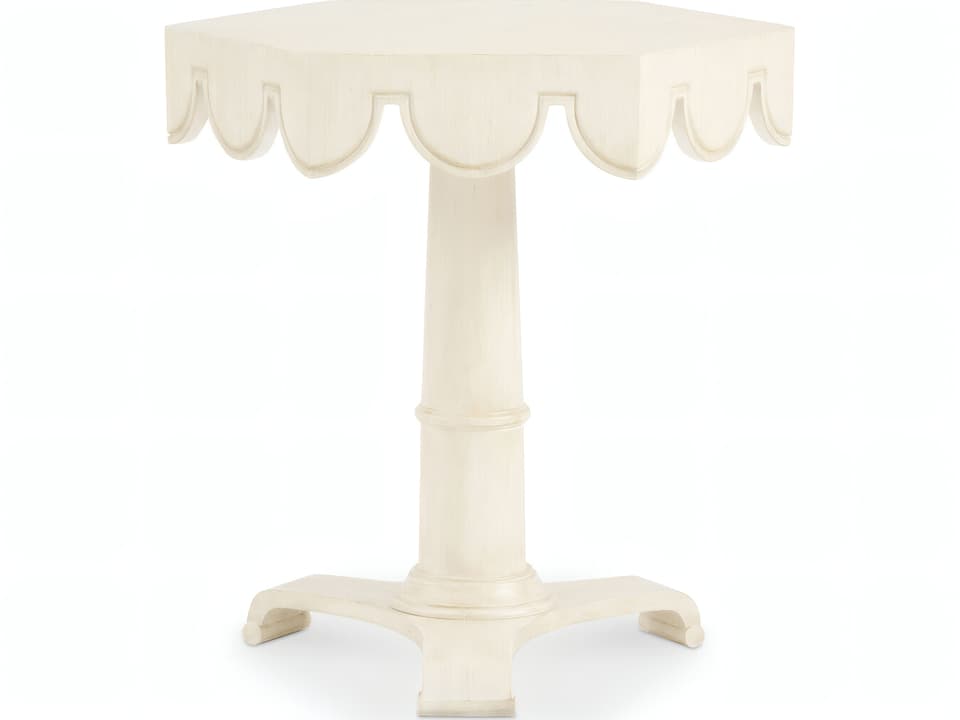 Andrea Hexagon Wood End Table