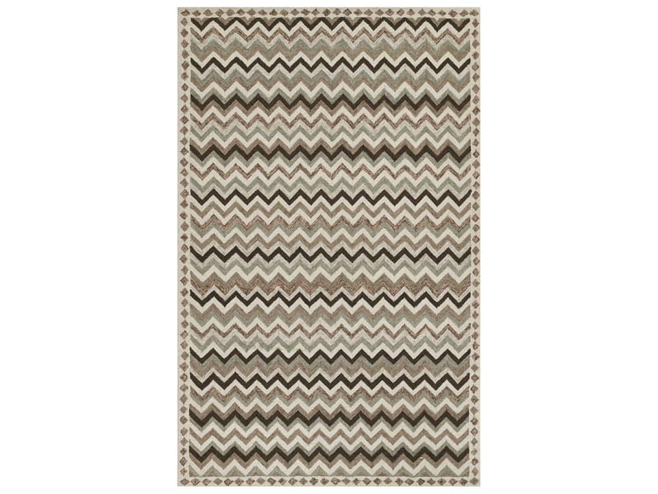 Abbot Chevron Hand Tufted Wool Area Rug