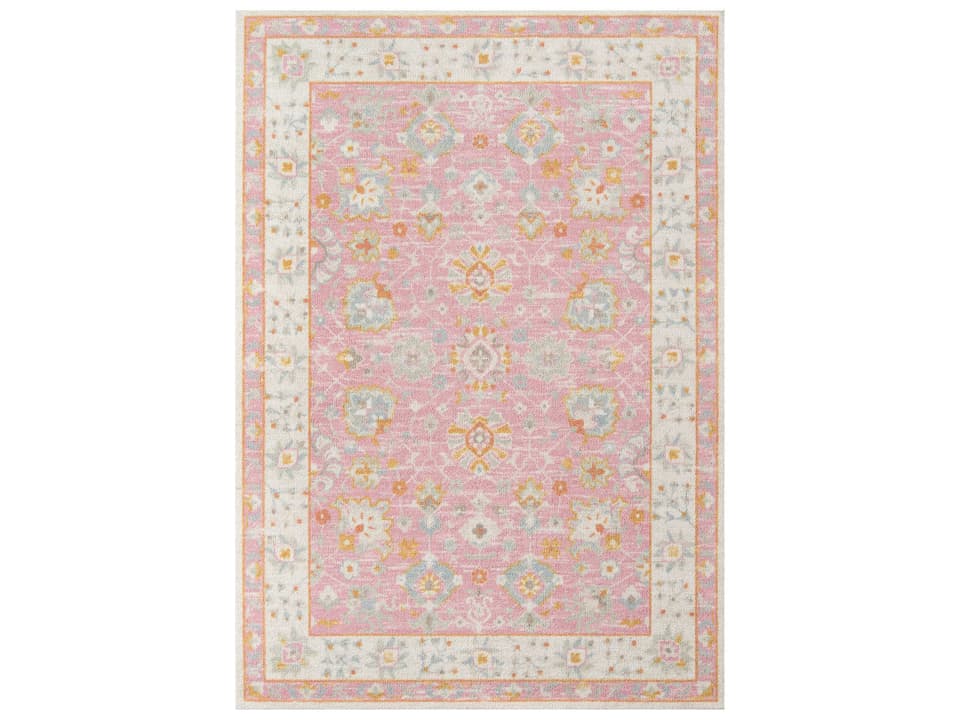 Anatolia ANA-8 Pink Wool and Nylon Traditional Area Rug