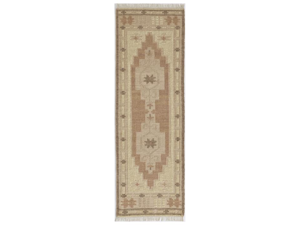 Bristol Southwestern Runner Rug in Blush Wool Blend