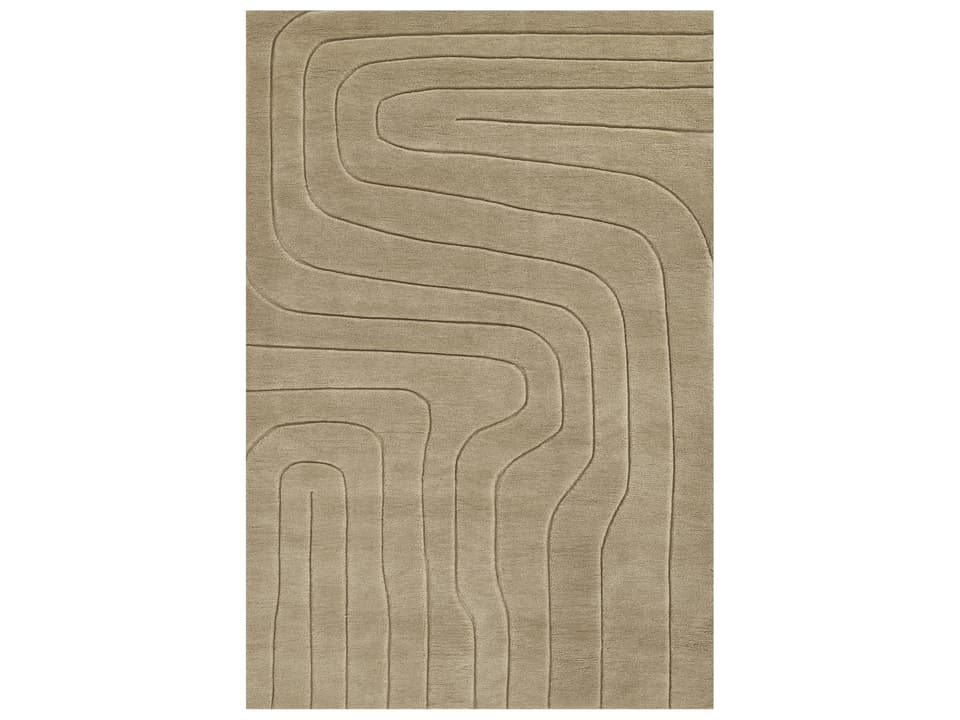 Canyon Abstract Hand Tufted Wool Area Rug