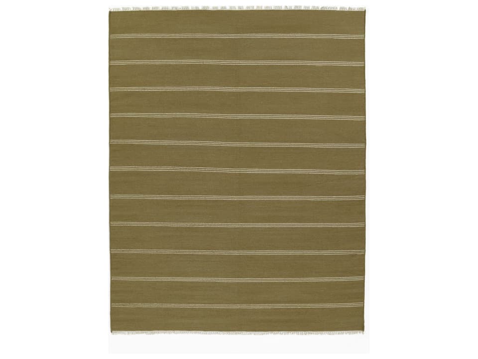 Caseres Striped Hand-Tufted Wool Blend Area Rug