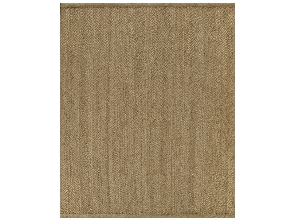 Cassis Hand Woven Jute Area Rug with Braided Texture