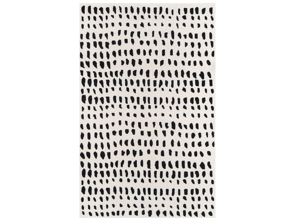 Novogratz Delmar DEL11 Modern Geometric Hand Tufted Wool Area Rug in Ivory
