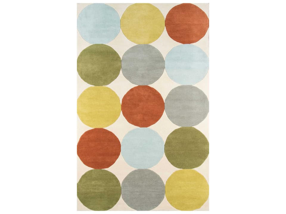 Delmar Collection Hand-Tufted Geometric Area Rug in Multi Color