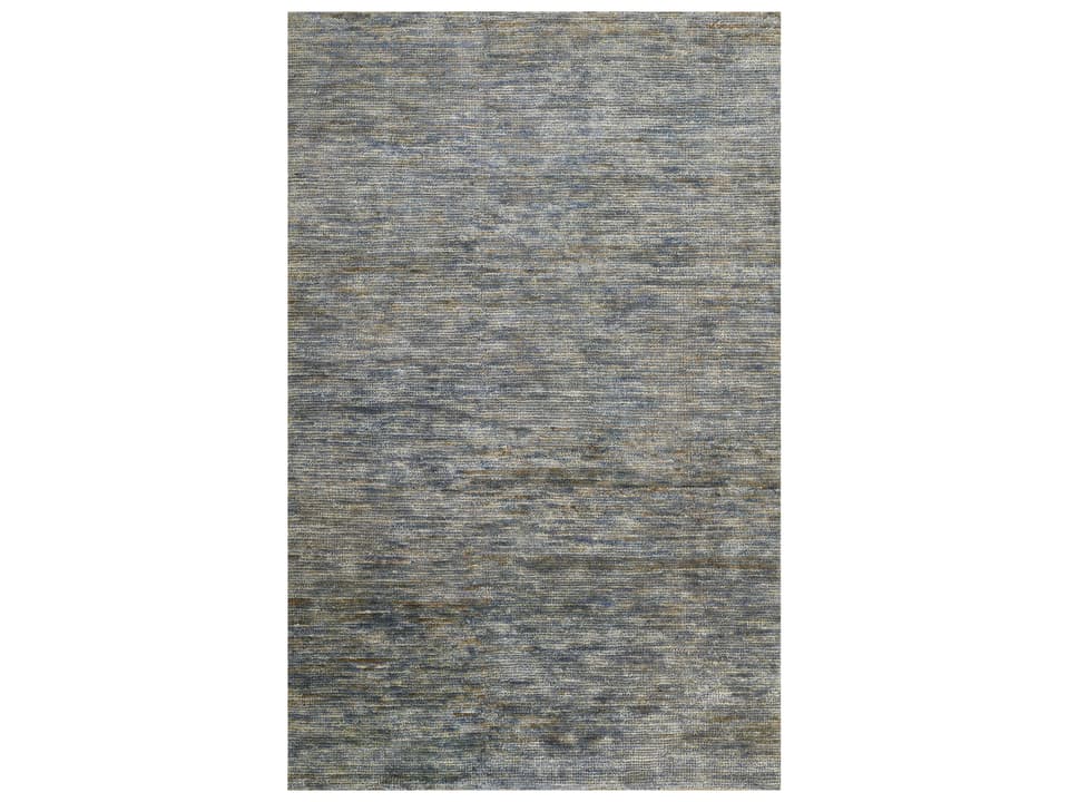 Etra Hand-Knotted Abstract Area Rug in Blue