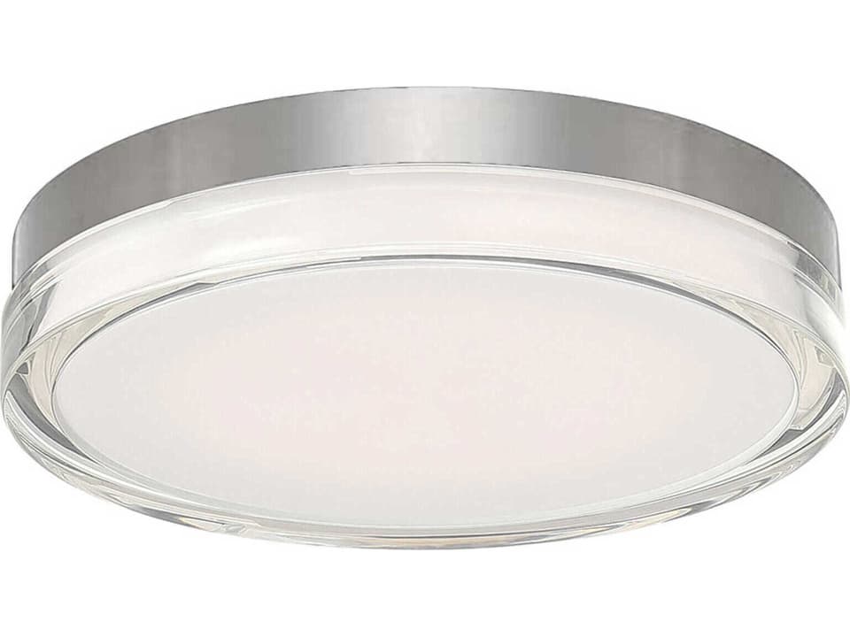 Pi 12-Inch LED Outdoor Flush Mount in Stainless Steel