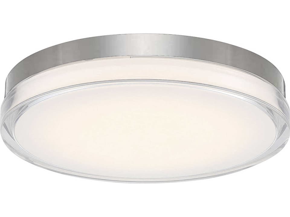 Pi 15-Inch LED Outdoor Flush Mount in Stainless Steel