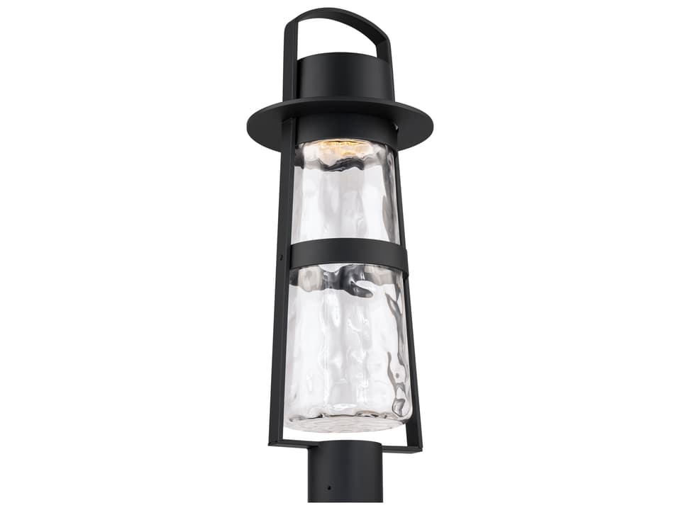 Balthus 1-Light LED Outdoor Post Light in Black