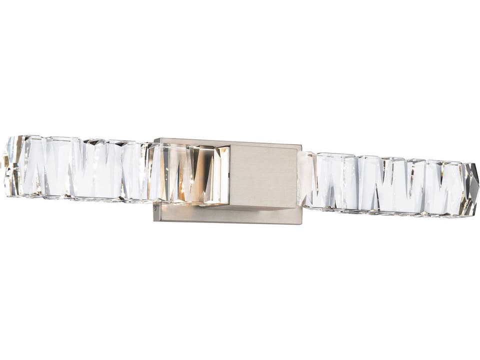 Juliet 27-Inch LED Crystal Wall Sconce in Brushed Nickel