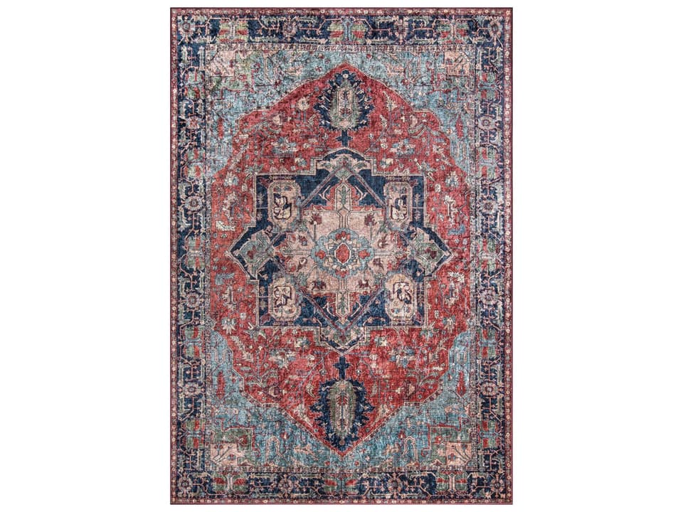 Karachi Bordered Traditional Area Rug