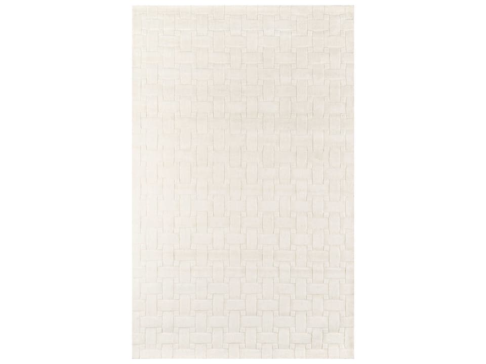 Metro 100 Percent Wool Contemporary Area Rug in Ivory