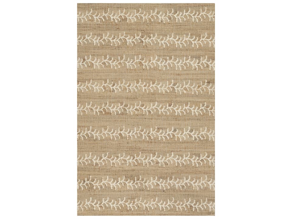 Orchard Striped Handwoven Jute and Wool Area Rug