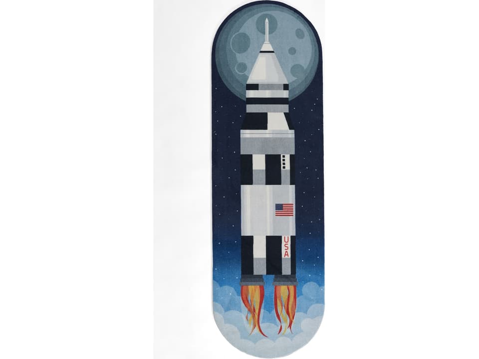 Playground Graphic Runner Area Rug for Kids