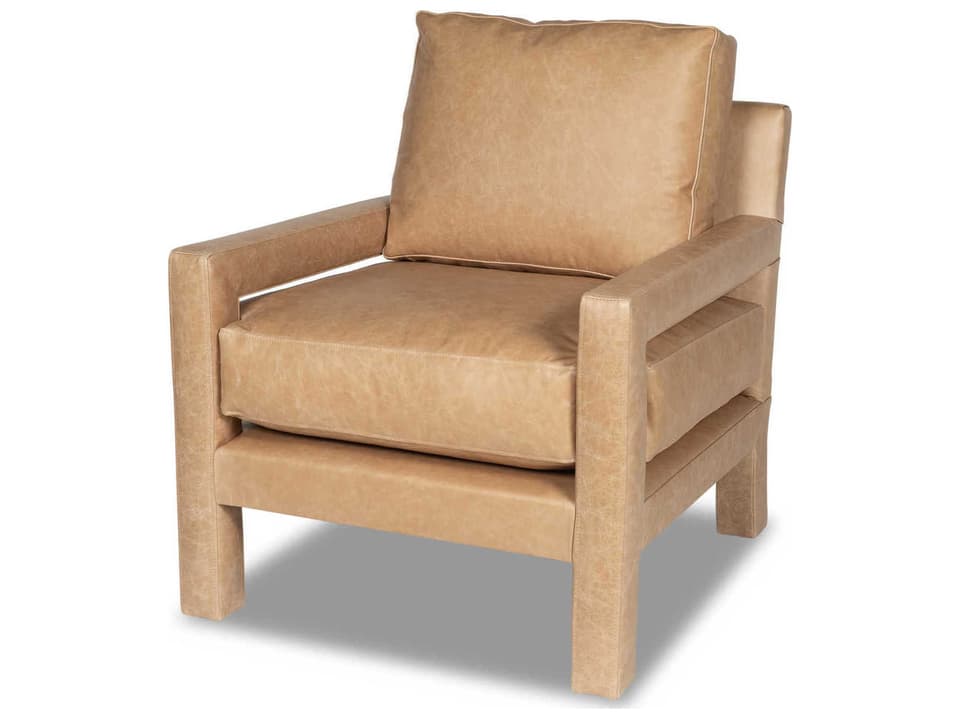 Rita Accent Chair with Track Arms and Loose Back Cushion