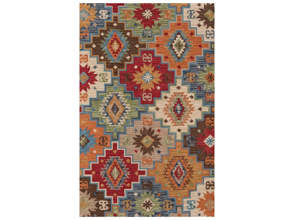 Tangier Southwestern Area Rug with Tribal Kazak Motifs