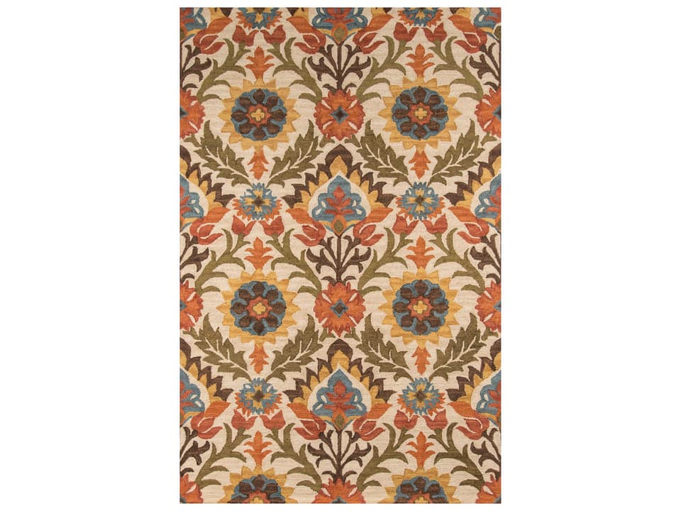 Tangier Collection Hand-Hooked Wool Area Rug in Gold
