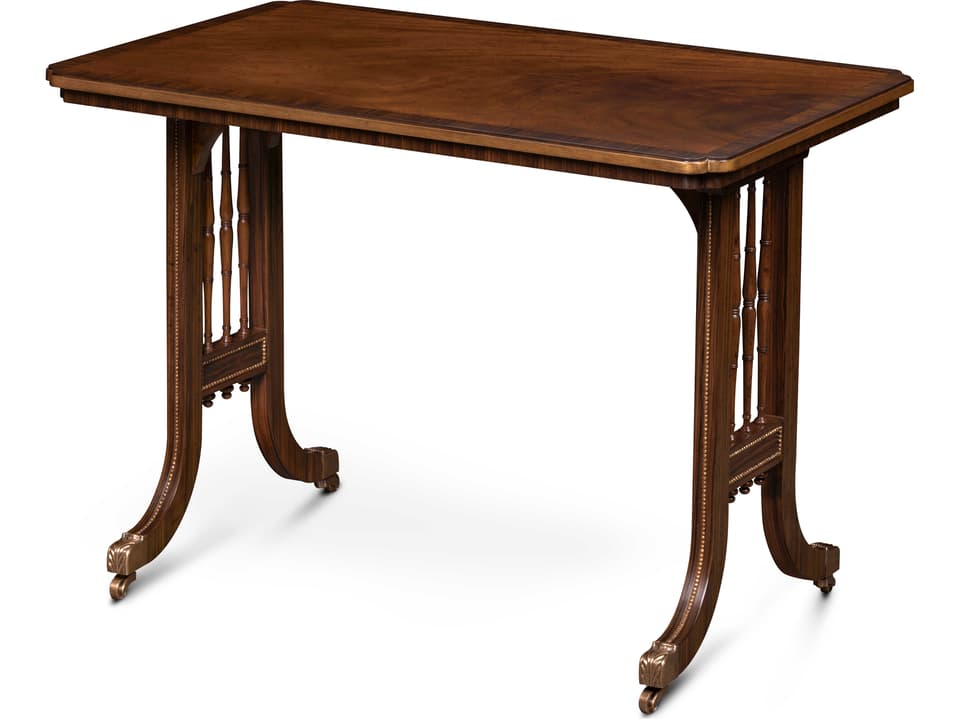 Maitland Smith Alligator Verdigris Occasional Table — Marquetry