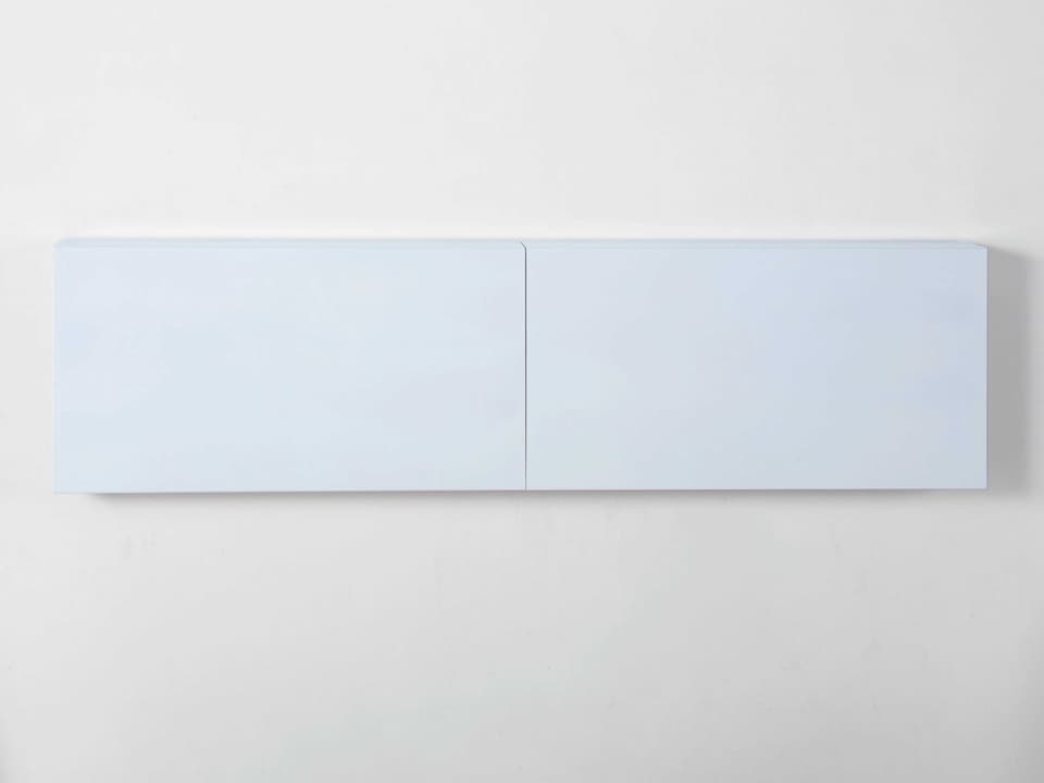 LAXseries King Storage Headboard in Walnut and White