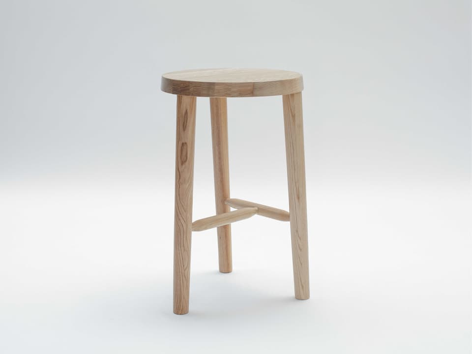 LAXseries Ash Wood Counter Stool