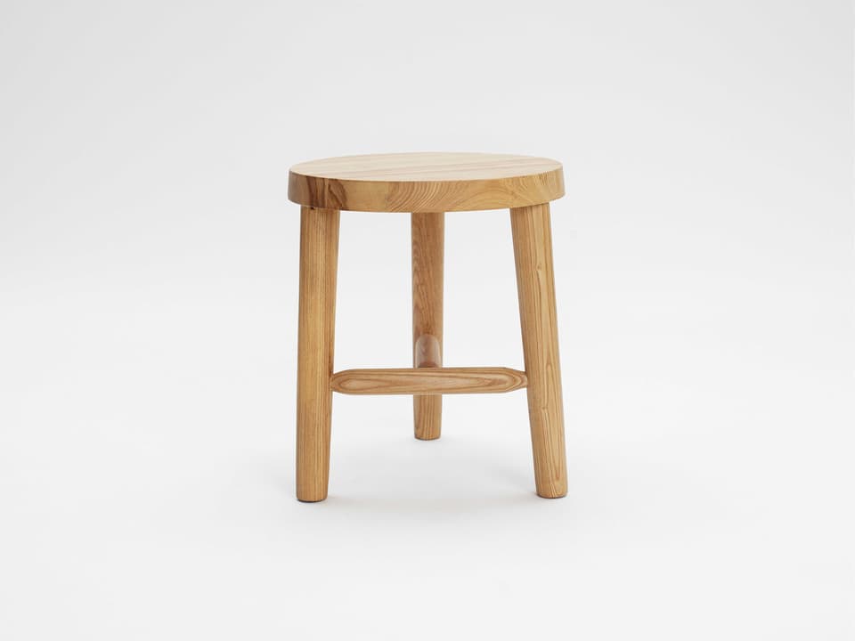 LAXseries Milk Ash Wood Side Dining Chair Brown Finish