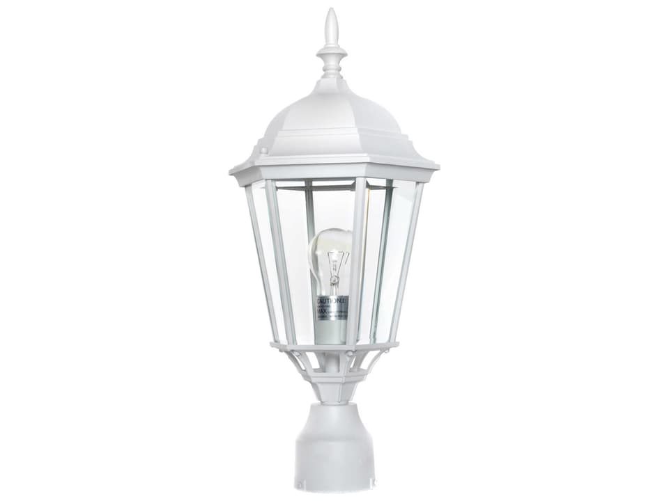 Westlake 1-Light Outdoor Pole Post Lantern in White