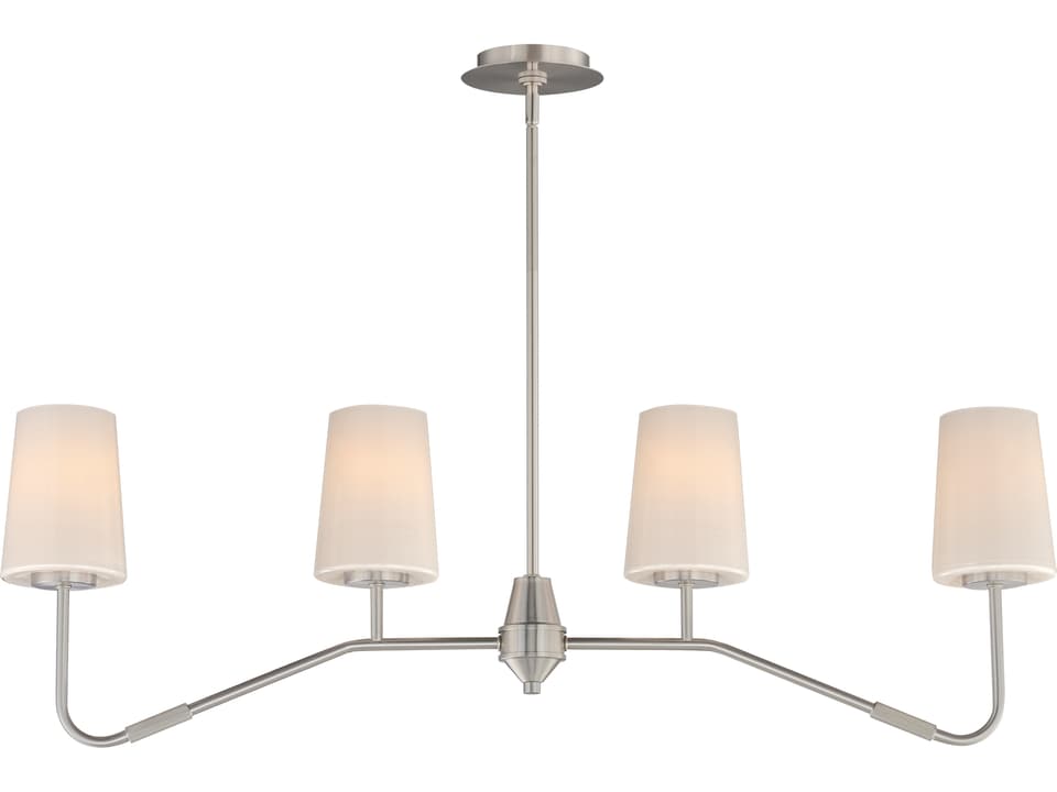 Durham 4-Light Linear Chandelier in Satin Nickel