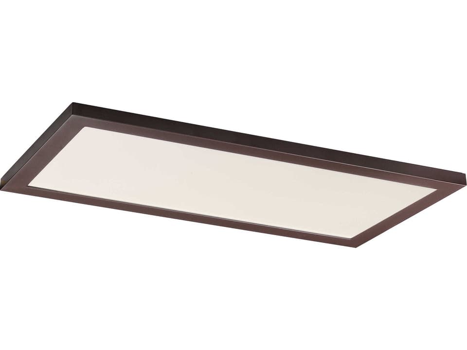 Sky 40W 1x2 LED Flush Mount in Bronze with Selectable CCT