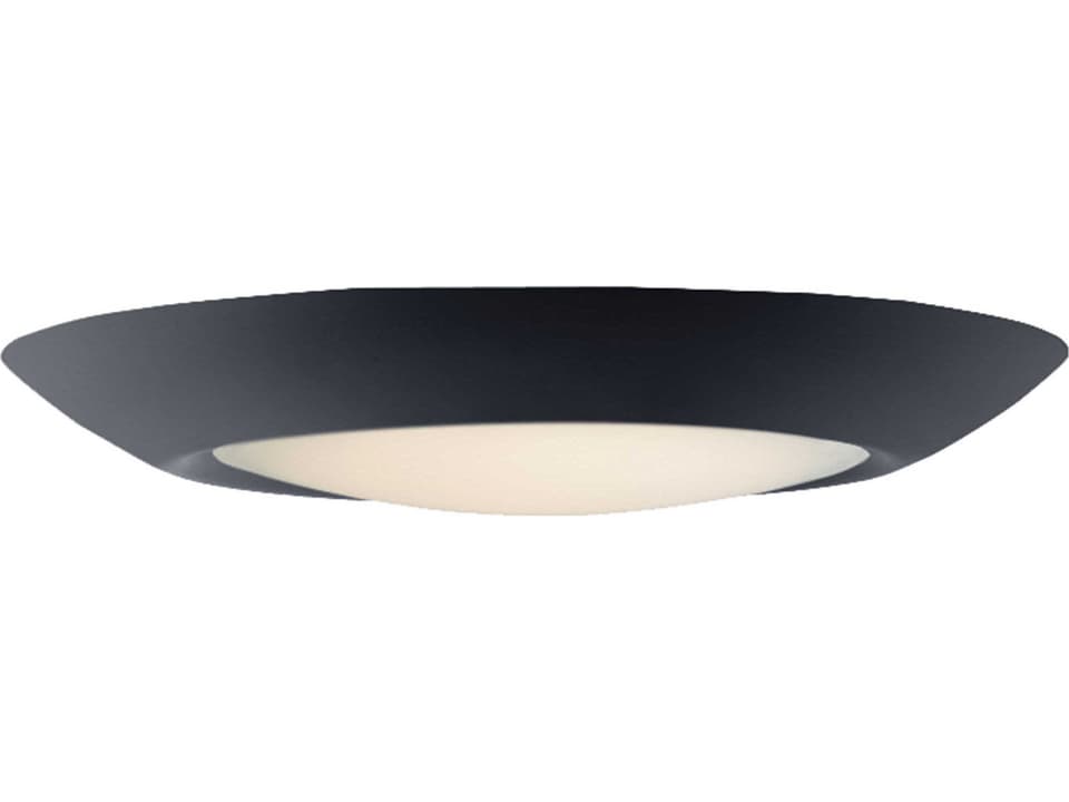 Diverse 6-Inch LED Flush Mount in Black
