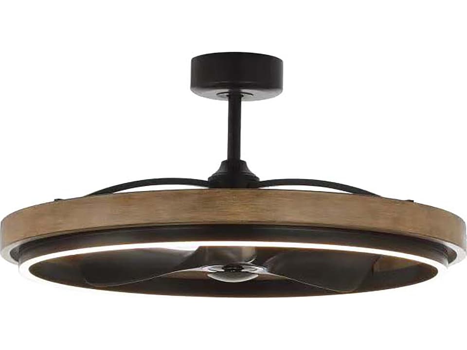 Teton 36-Inch LED Fandelight in Driftwood Black