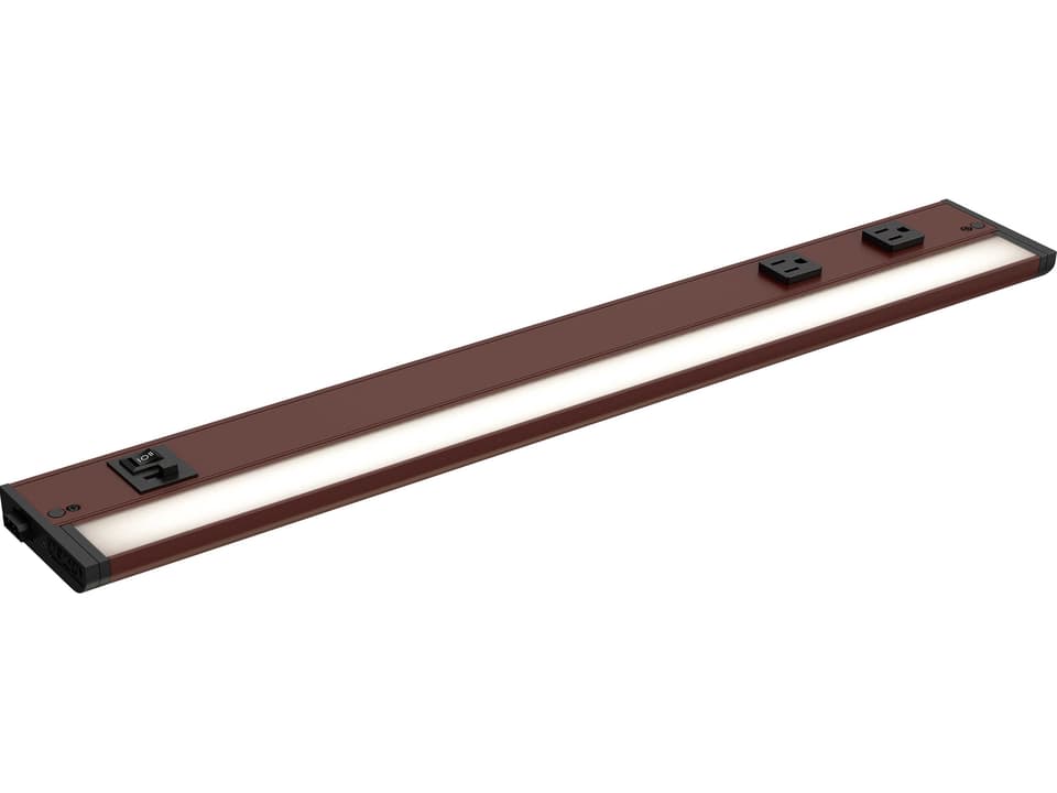CounterMax 5K 24 Inch Linear Under Cabinet Light with Selectable CCT and Bronze Finish