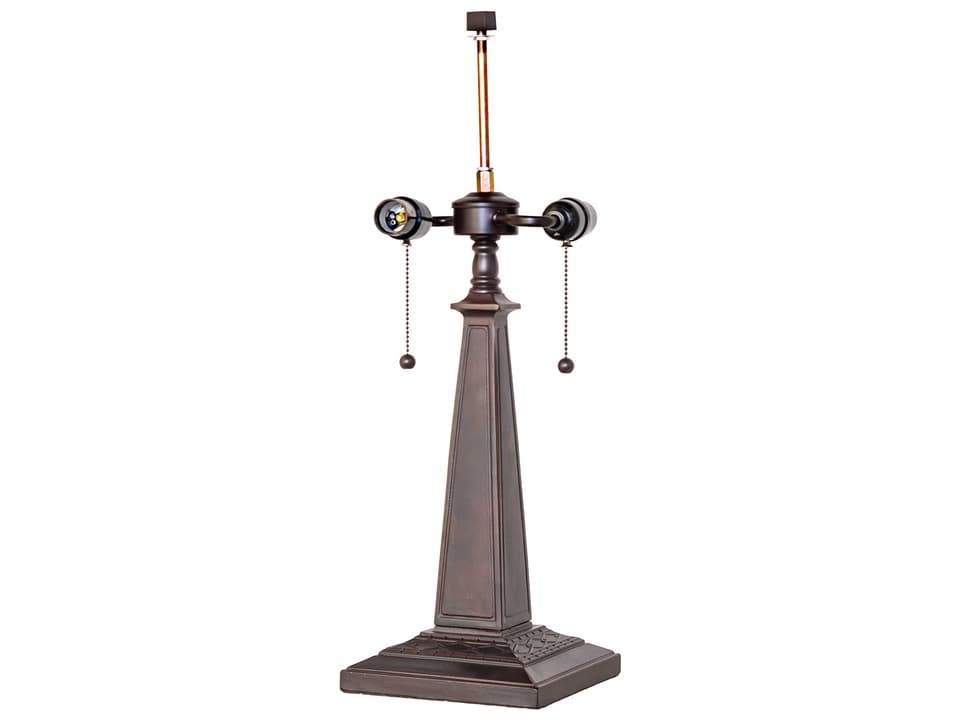 Mission 2-Light Table Lamp Base in Mahogany Bronze