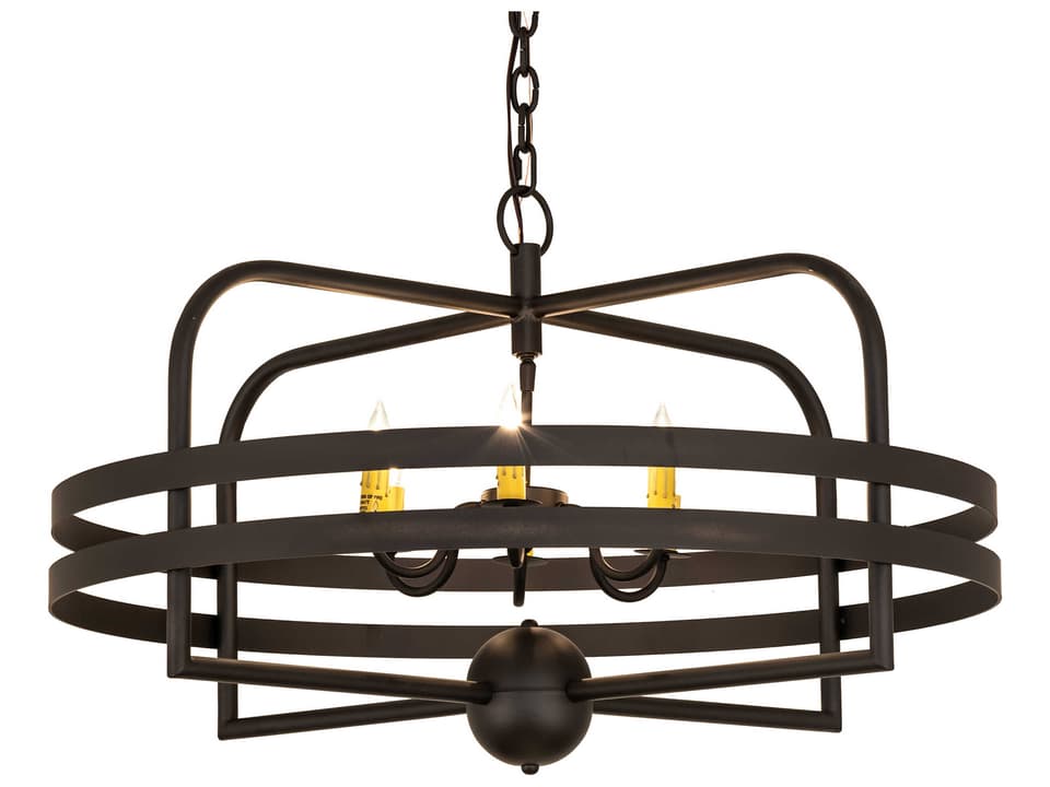 Aldari 6-Light Chandelier in Oil Rubbed Bronze Steel
