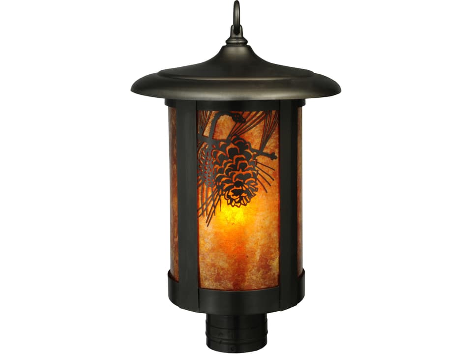 Fulton Prime 1-Light Outdoor Post Light in Verdi Finish