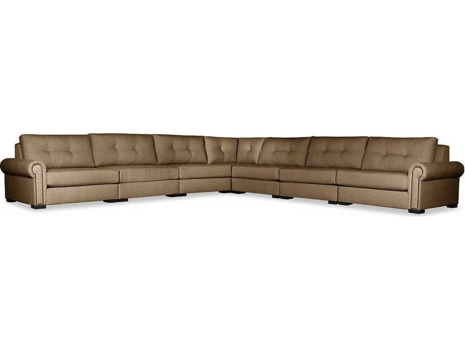 Sylviane Buttoned 7-Piece Modular Upholstered Sectional Sofa