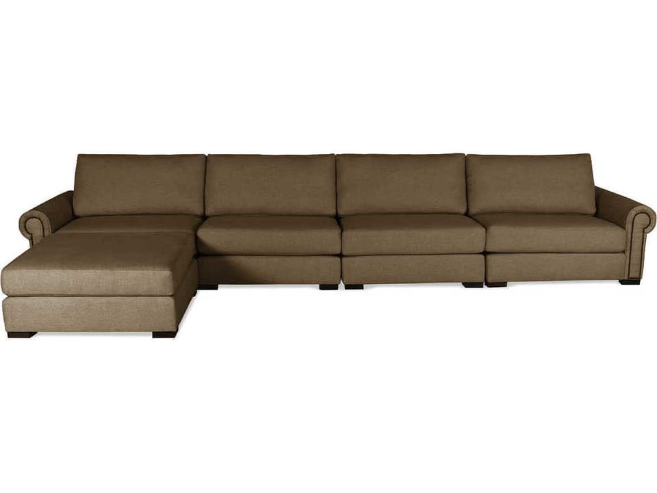 Sylviane 5-Piece Modular Upholstered Sectional Sofa with Ottoman