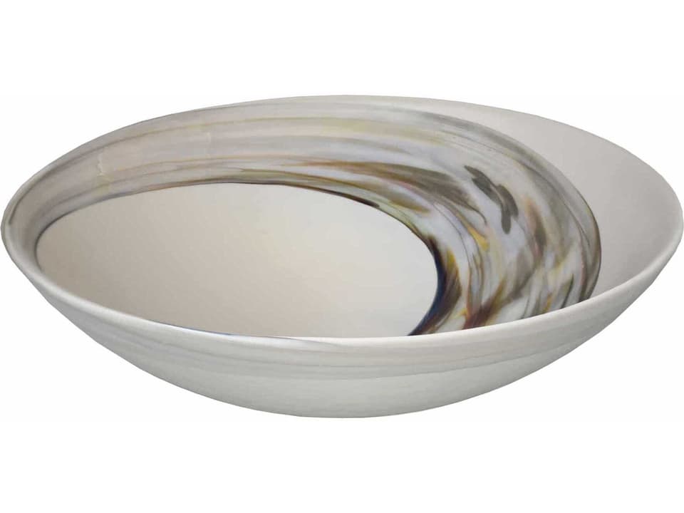 Verona Abalone Hand-Spun Murano Glass Vessel Bathroom Sink