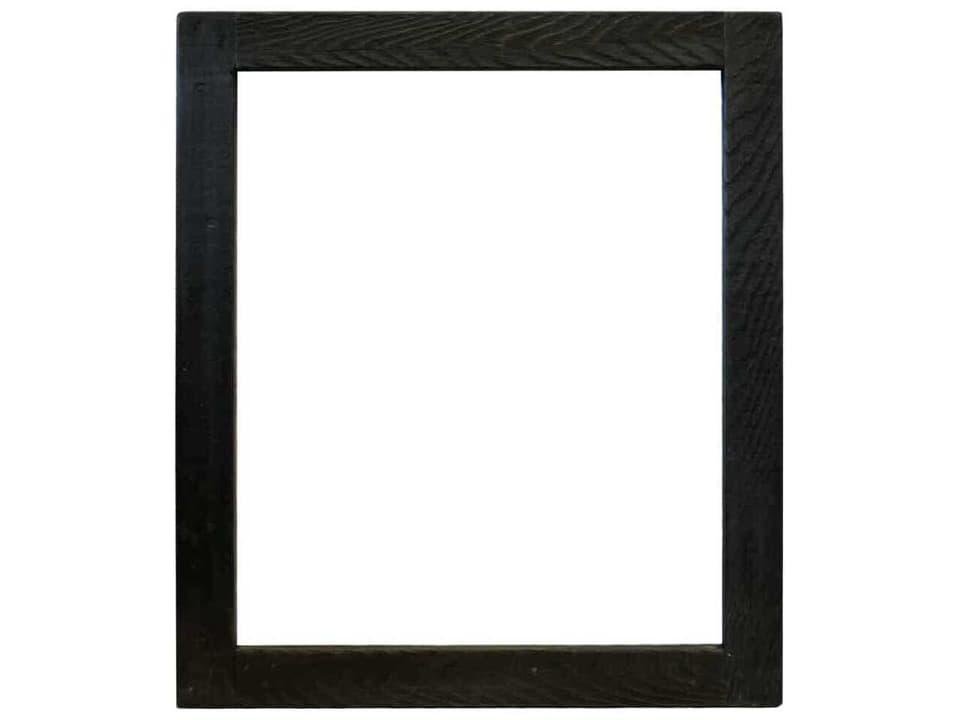 Americana Anvil Rectangular Wall Mirror with Reclaimed Wood Frame