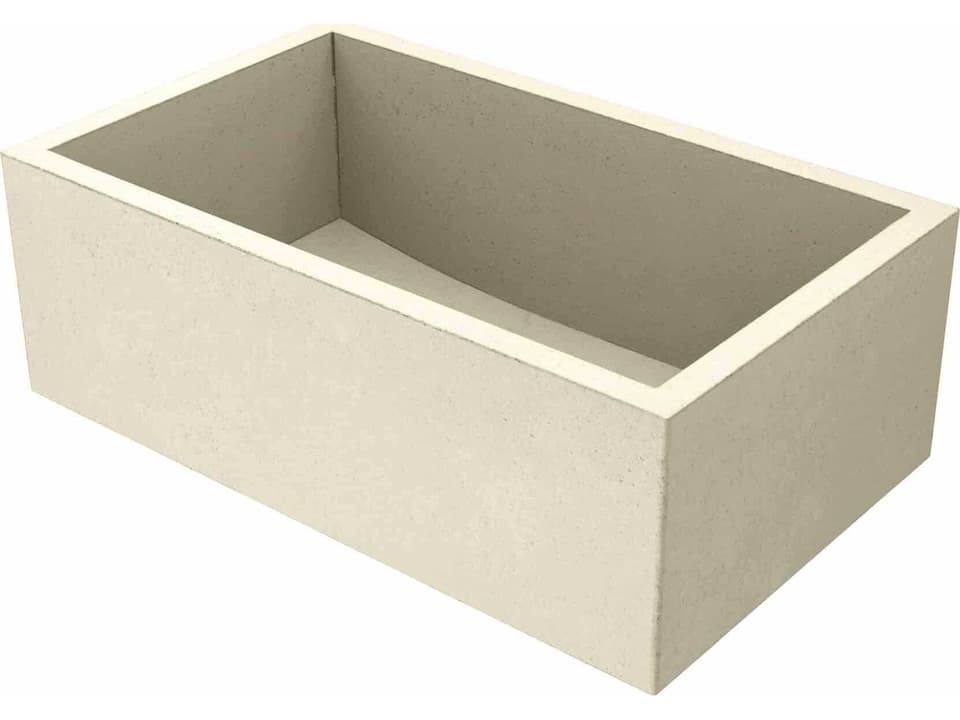Farmhouse 3018 Single Basin NativeStone Kitchen Sink in Sand