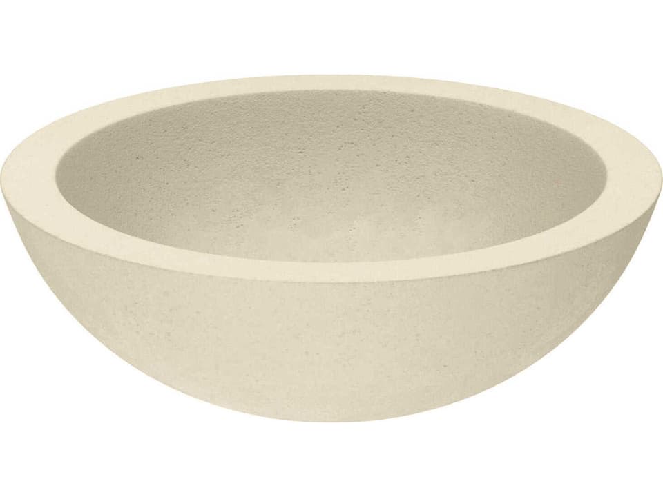 Morro NativeStone Round Vessel Bathroom Sink in Sand