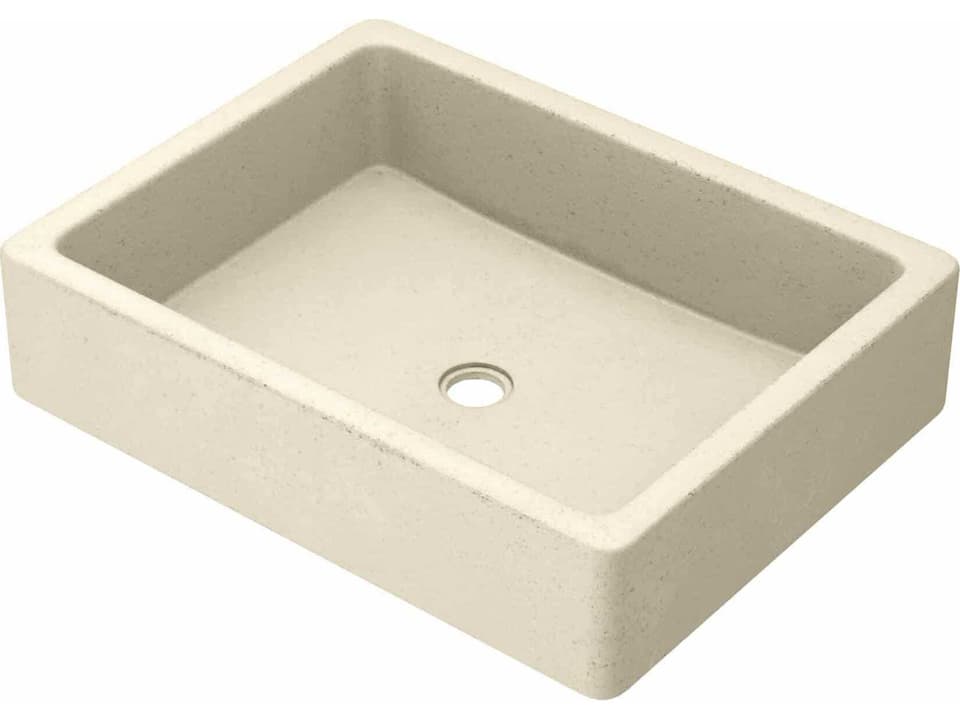 Nipomo Sand NativeStone Rectangular Bathroom Sink
