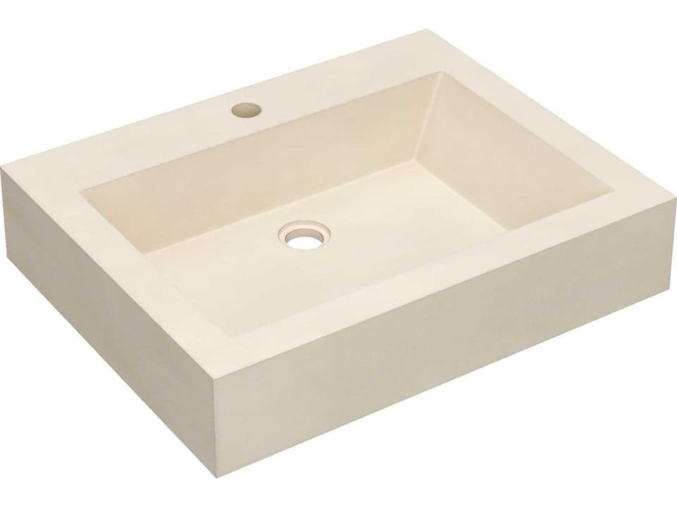 Natoma 24-Inch Concrete Wall Mounted Bathroom Sink