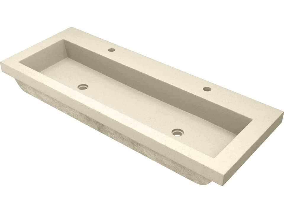 Trough 48-Inch NativeStone Drop-in Bathroom Sink